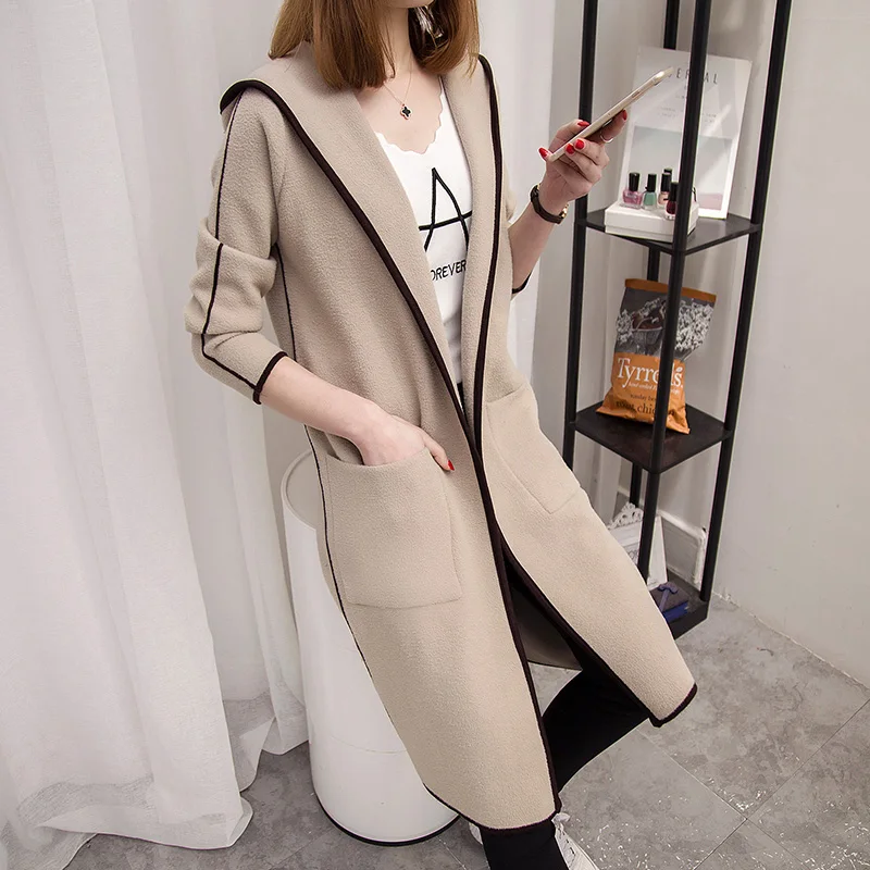 KMETRAM Female Cardigan Women Knitted Sweater Autumn Winter Jacket Women Korean Long Coat Female Sweaters Pull Femme LFWF7317TX
KMETRAM Female Cardigan Women Knitted Sweater Autumn Winter Jacket Women Korean Long Coat Female Sweaters Pull Femme LFWF7317TX
