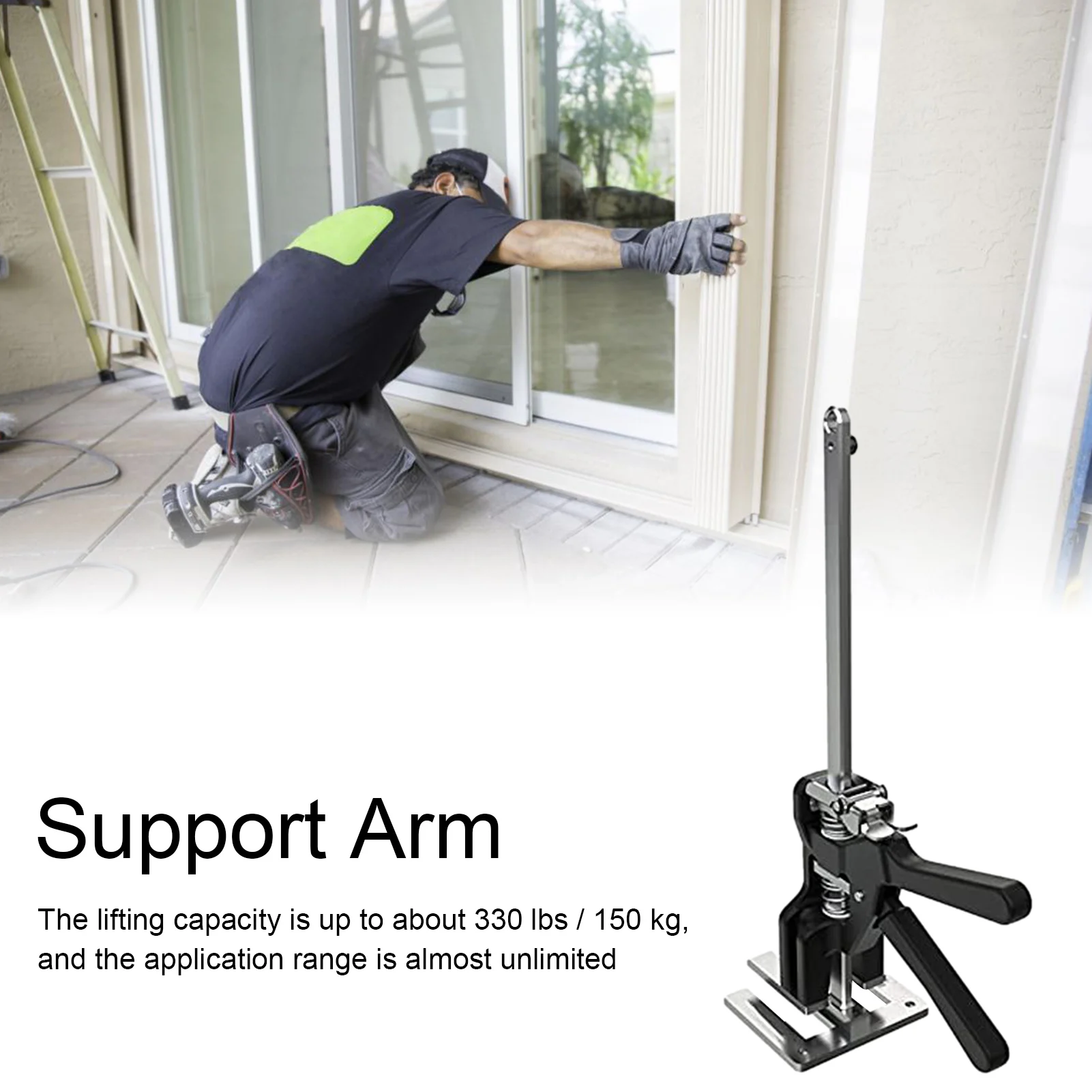 Labor-saving Lift Arm Precision Clamping Tool Arm Door Use Board Lifter Cabinet Jack Tools Set Support Pole Tile Leveling
Labor-saving Lift Arm Precision Clamping Tool Arm Door Use Board Lifter Cabinet Jack Tools Set Support Pole Tile Leveling