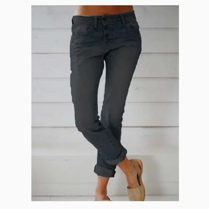Mandylandy Spring and Autumn Leisure Buttons Jeans Women's Fashion Mid Waist Solid Color Slim Denim Straight-Leg Pants
Mandylandy Spring and Autumn Leisure Buttons Jeans Women's Fashion Mid Waist Solid Color Slim Denim Straight-Leg Pants