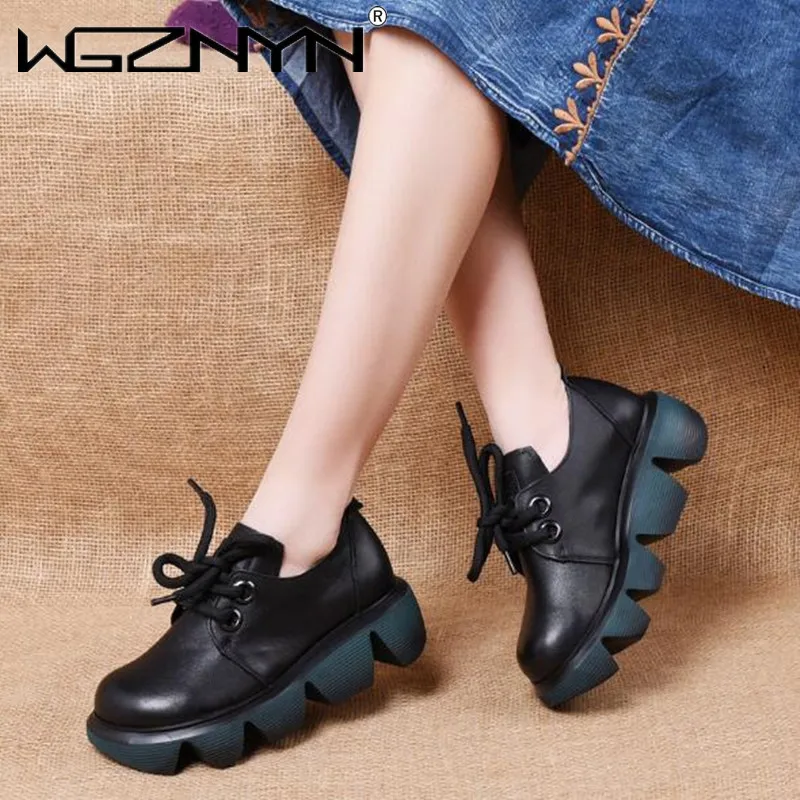 Natural Genuine PU Leather Loafers Shoes for Women Thick Flat Platform Shoes Round Toe Casual Sneakers Female Autumn Footwear
Natural Genuine PU Leather Loafers Shoes for Women Thick Flat Platform Shoes Round Toe Casual Sneakers Female Autumn Footwear