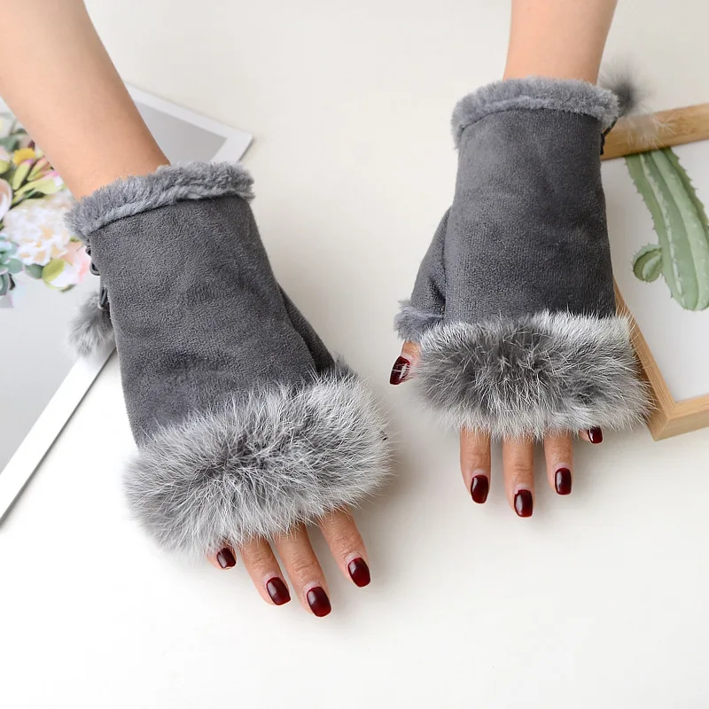 1 Pair Warm Gloves Winter Glove Sexy Faux Rabbit Fur Hand Wrist Warmer Fingerless Gloves For Woman Wrist Gloves Knitted Mitten
1 Pair Warm Gloves Winter Glove Sexy Faux Rabbit Fur Hand Wrist Warmer Fingerless Gloves For Woman Wrist Gloves Knitted Mitten