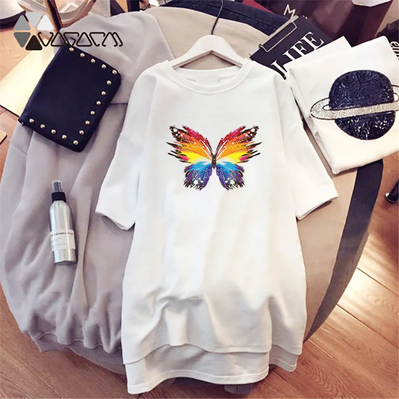 Mini Dress Ladies Loose Summer Butterfly Print T-Shirt Dresses Korean Short Sleeve Casual Streetwear Pullover Dress
Mini Dress Ladies Loose Summer Butterfly Print T-Shirt Dresses Korean Short Sleeve Casual Streetwear Pullover Dress