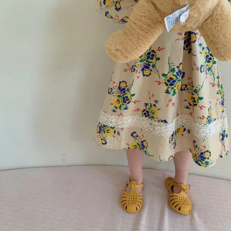 Kids Long Sleeve Dresses Girls Flower Printed Princess Dress Spring Casual Children Clothing 2-7 Years Girl Elegant Outfits
Kids Long Sleeve Dresses Girls Flower Printed Princess Dress Spring Casual Children Clothing 2-7 Years Girl Elegant Outfits