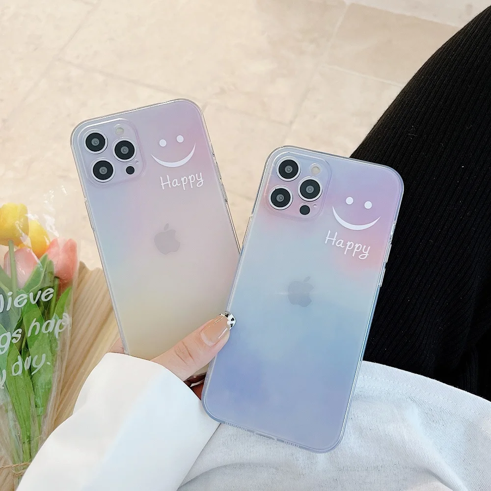 Gradient Watercolor Transparent Phone Case For 12 Mini 11 Pro Max 7 8 Plus X XR XS Max SE 2020 Happy Letter Soft Silicone Cover
Gradient Watercolor Transparent Phone Case For 12 Mini 11 Pro Max 7 8 Plus X XR XS Max SE 2020 Happy Letter Soft Silicone Cover