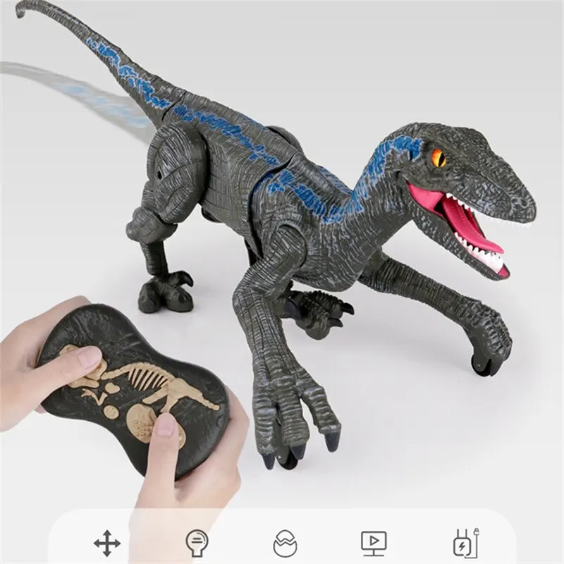 Figure RC Remote Control Dinosaur Toys Animal Model 2.4 GHz Simulation Tyrannosaurus Rex LED Light Roaring Sounds for Kids Boys
Figure RC Remote Control Dinosaur Toys Animal Model 2.4 GHz Simulation Tyrannosaurus Rex LED Light Roaring Sounds for Kids Boys