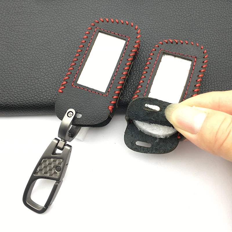 Fashion Style 100% Genuine Leather Case Cover For Car Alarm Remote Controller for Starline A93 A63 A93 4 buttons protect shell
Fashion Style 100% Genuine Leather Case Cover For Car Alarm Remote Controller for Starline A93 A63 A93 4 buttons protect shell