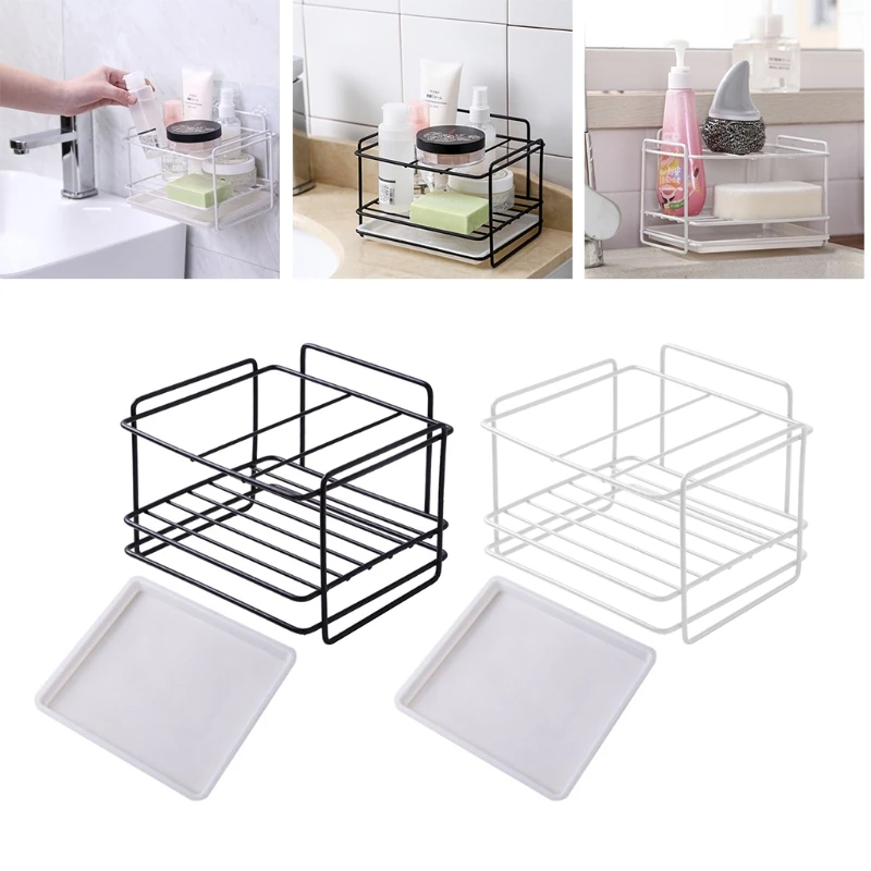 H55A Sponge Holder Soap Drain Storage Rack Sink Organizer Rag Dishcloth Brush Shelf
H55A Sponge Holder Soap Drain Storage Rack Sink Organizer Rag Dishcloth Brush Shelf