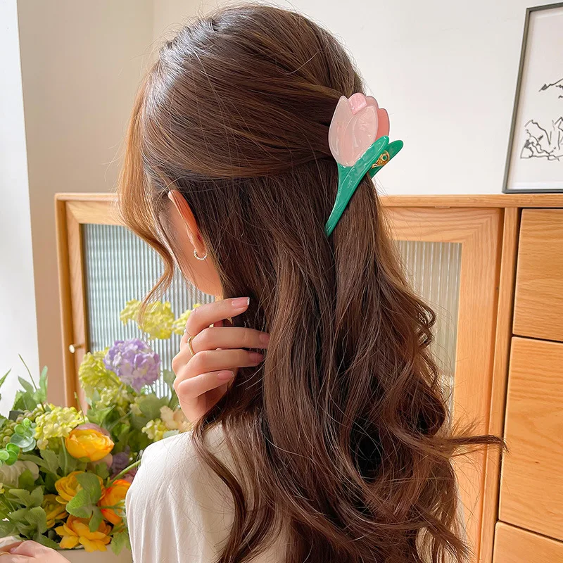 Tulip Little Daisy Headdress High Texture Acetate Women Hair Clips Crab Flower Hair Claw Clip Accessories For Girls 2021
Tulip Little Daisy Headdress High Texture Acetate Women Hair Clips Crab Flower Hair Claw Clip Accessories For Girls 2021