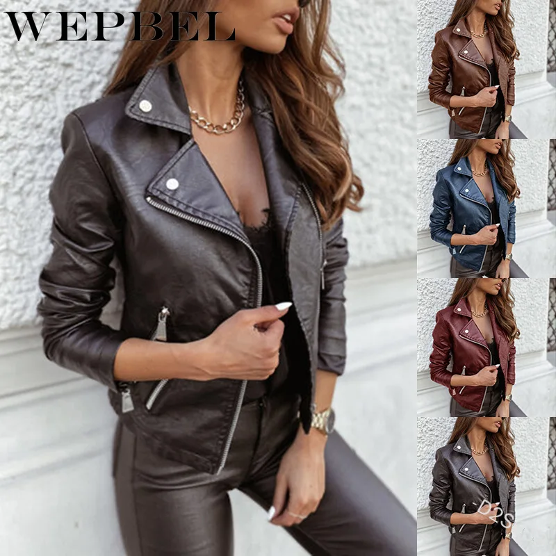Куртка WEPBEL женская из искусственной кожи, базовая верхняя одежда на молнии, мотоциклетная куртка с отложным воротником, черная в стиле панк,...
Куртка WEPBEL женская из искусственной кожи, базовая верхняя одежда на молнии, мотоциклетная куртка с отложным воротником, черная в стиле панк,...