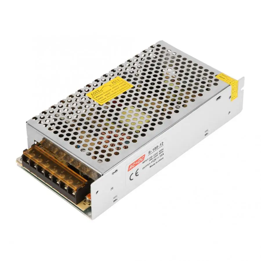 DC Power Supply 110V-220V AC 12V/16.7A Switching Power Supply Driver Adapter Voltage Converter 200W Switch Power Supply For LED
DC Power Supply 110V-220V AC 12V/16.7A Switching Power Supply Driver Adapter Voltage Converter 200W Switch Power Supply For LED