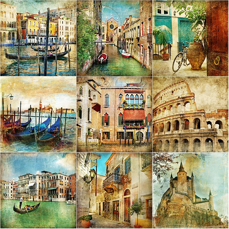 New 5D DIY Diamond Painting Full Square Round Drill Old Street Diamond Embroidery Scenery Cross Stitch Home Decor Manual Gift
New 5D DIY Diamond Painting Full Square Round Drill Old Street Diamond Embroidery Scenery Cross Stitch Home Decor Manual Gift