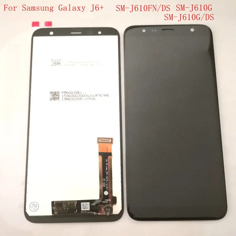 6 0 "для Samsung J6 + SM J610G/DS j610 J610F/DS ЖК экран дигитайзер Сенсорное стекло Полный