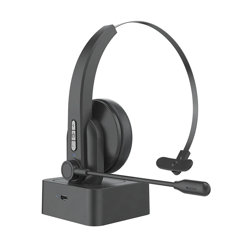 

Bluetooth 5.0 Headphone Wireless Headset with Noise-Suppressing Mic Handsfree Clear Talk Telephone Headphone Headsets for Office