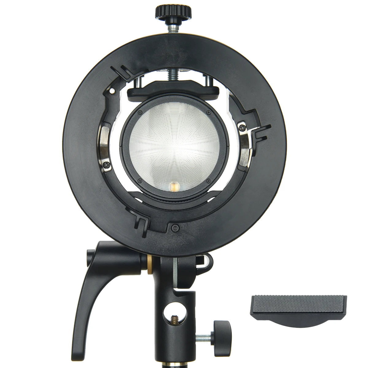 Держатель вспышки Godox S2 Speedlite кронштейн + соты софтбокс с сеткой и креплением Bowens