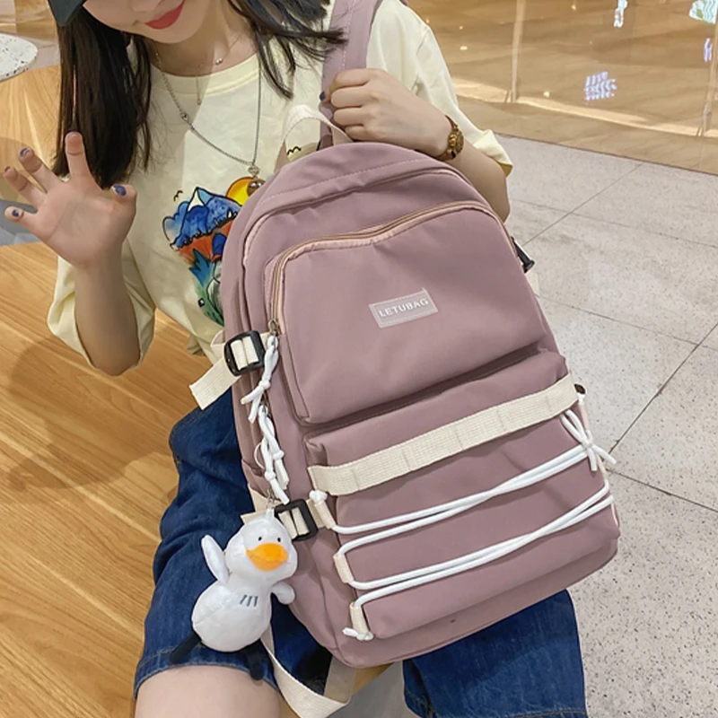 

2021, Модный женский рюкзак, Женский студенческий рюкзак, японский нейлоновый школьный рюкзак для девочек-подростков, большой емкости