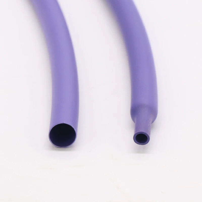 Термоусадочная трубка 1 м фиолетового цвета изолированная для термоусадочного