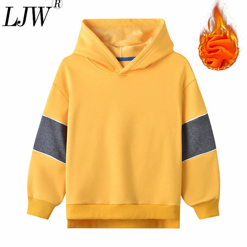 2021 new male baby plus velvet hooded sweater, children's solid color padded top hooded stitching casual sportswear 2-10 years
2021 new male baby plus velvet hooded sweater, children's solid color padded top hooded stitching casual sportswear 2-10 years