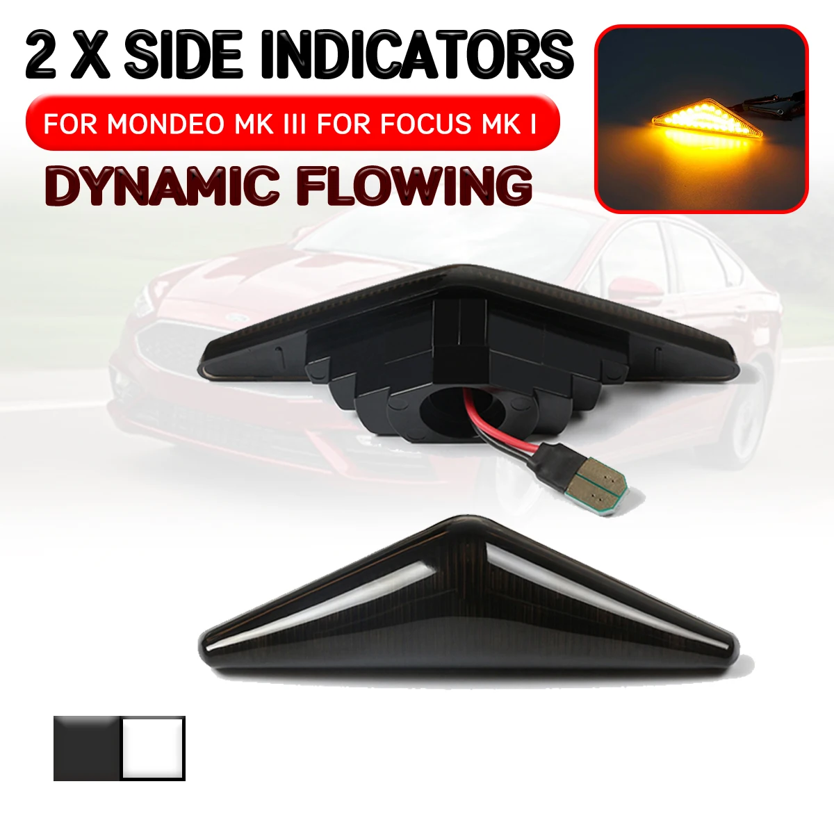 For Ford Mondeo 2000-2006 For Focus MK1 1998-2004 Car LED Dynamic Side Marker Light Flowing Turn Signal Light Lamp
For Ford Mondeo 2000-2006 For Focus MK1 1998-2004 Car LED Dynamic Side Marker Light Flowing Turn Signal Light Lamp