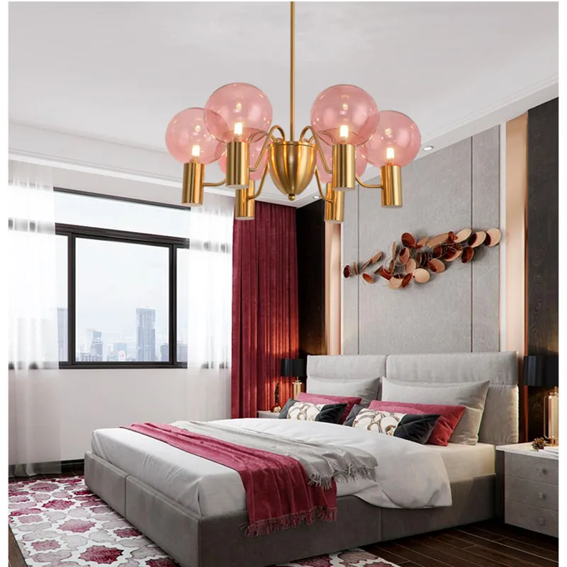 Nordic LED Glass Lustre Chandeliers Modern Restaurant Hanging Ceiling Lamps Pink Light Luxury Living Room Chandelier Lighting
Nordic LED Glass Lustre Chandeliers Modern Restaurant Hanging Ceiling Lamps Pink Light Luxury Living Room Chandelier Lighting