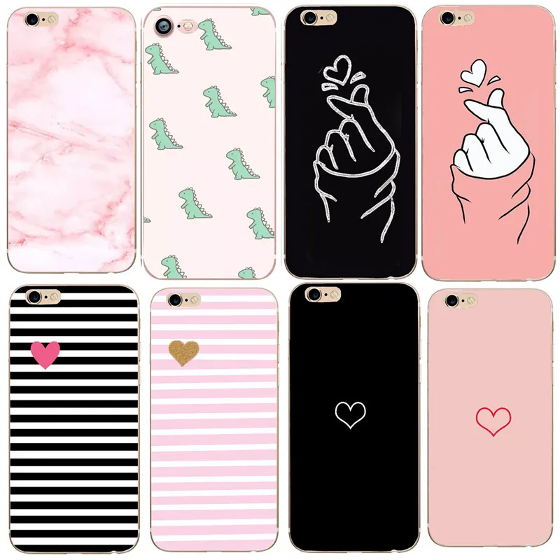 Чехол для iPhone SE 2020 XS XR X 8 7 6 6s Plus Love Heart Couple мягкий силиконовый чехол карамельных