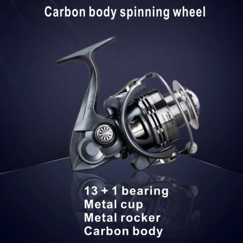 2020 GLS brand GC series carbon body without gap metal rocker EVA grip fishing reel
2020 GLS brand GC series carbon body without gap metal rocker EVA grip fishing reel