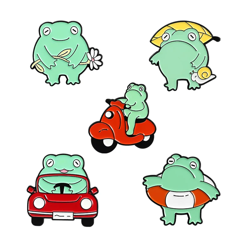 K3011 Funny Frog Enamel Pin Cute Animal Brooches Collar Lapel Pin Cartoon Badge Jewelry Gift for Friends
K3011 Funny Frog Enamel Pin Cute Animal Brooches Collar Lapel Pin Cartoon Badge Jewelry Gift for Friends