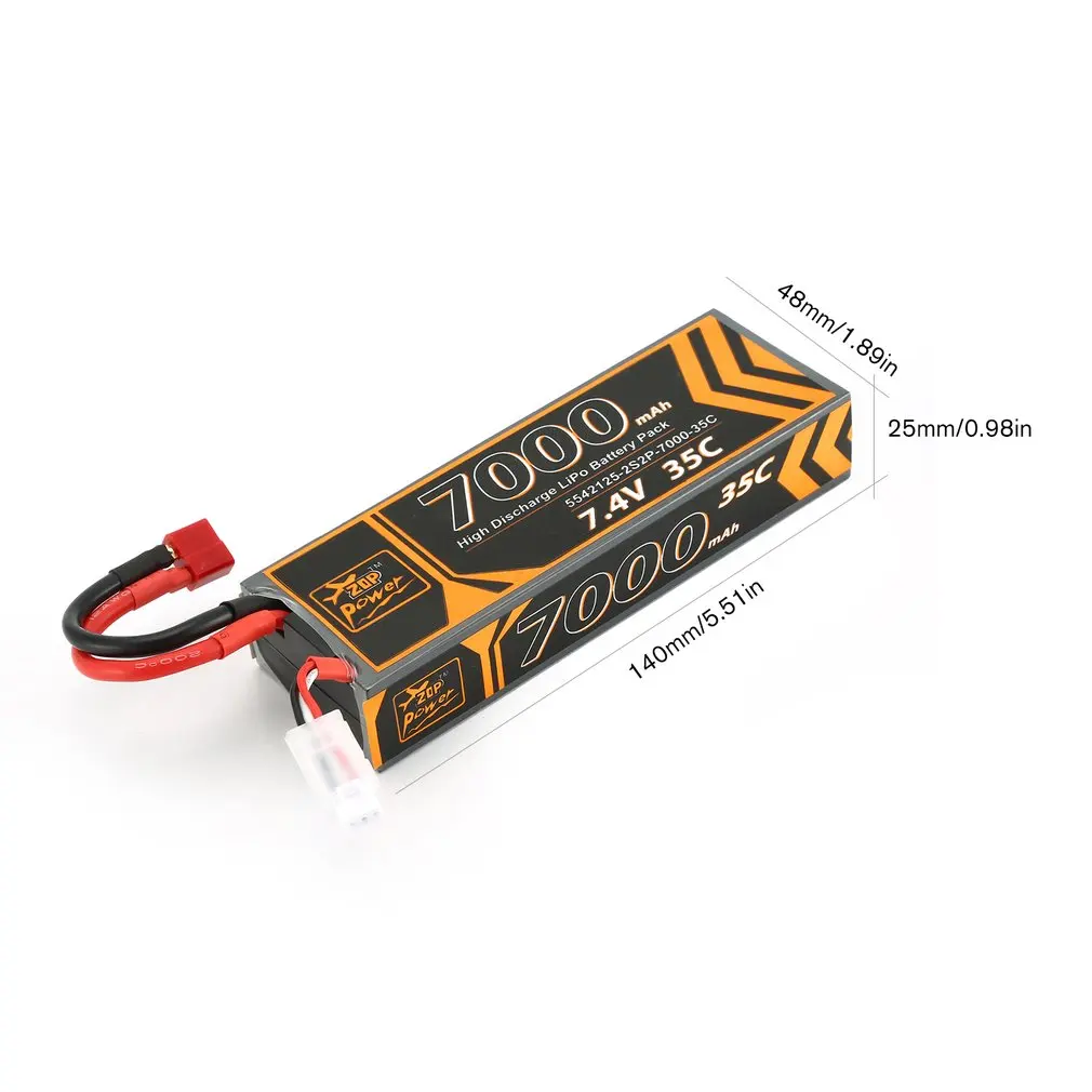ZOP Power RC Lipo Battery 7.4V 7000mAh 35C Rechargeable Lipo Battery T Plug for RC Racing Drone Helicopter Car Boat
ZOP Power RC Lipo Battery 7.4V 7000mAh 35C Rechargeable Lipo Battery T Plug for RC Racing Drone Helicopter Car Boat