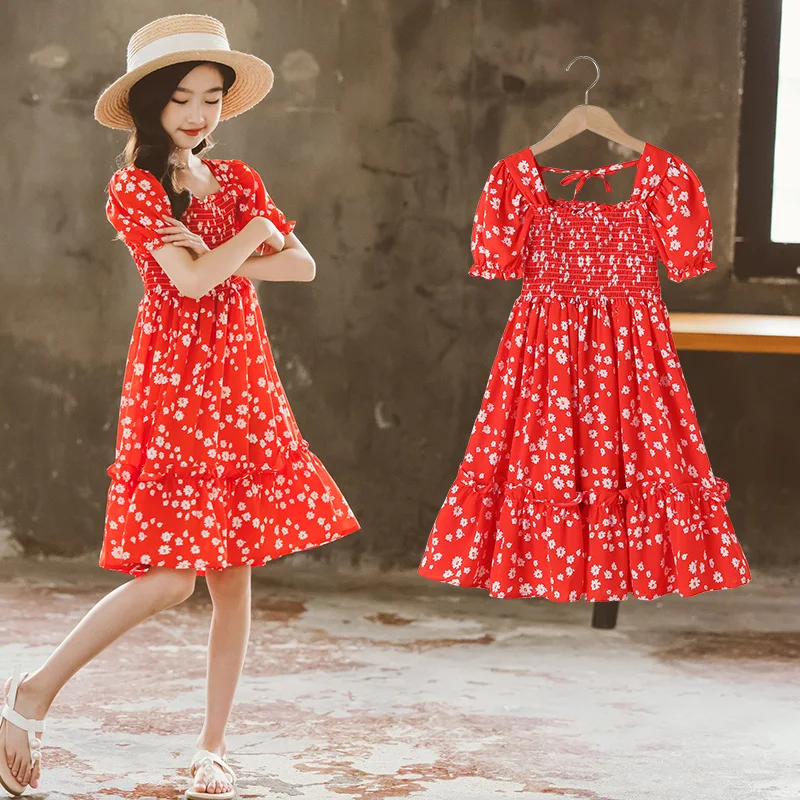 Girls Dress Summer 2021 New Korean Big Children's Floral Sweet Holiday Princess Dress for Girls Clothes 12 To 14 Girl Clothes
Girls Dress Summer 2021 New Korean Big Children's Floral Sweet Holiday Princess Dress for Girls Clothes 12 To 14 Girl Clothes