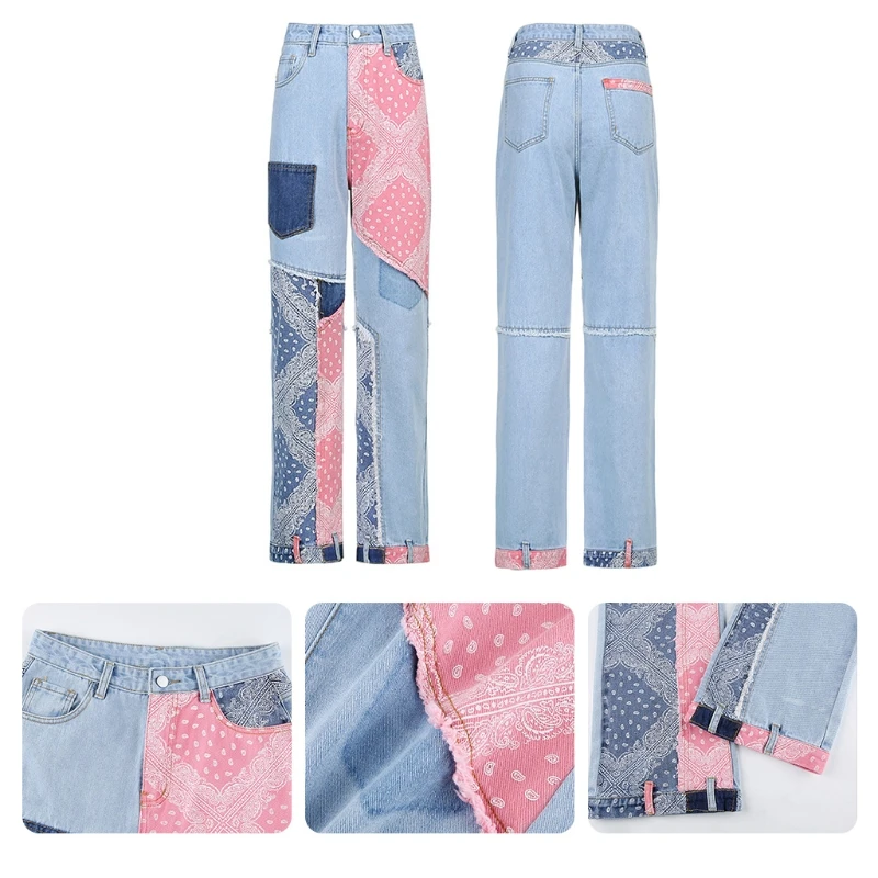 Women High Waist Hip Hop Loose Jeans Vintage Distressed Ripped Hole Denim Pants Harajuku Punk Straight Leg Trousers
Women High Waist Hip Hop Loose Jeans Vintage Distressed Ripped Hole Denim Pants Harajuku Punk Straight Leg Trousers