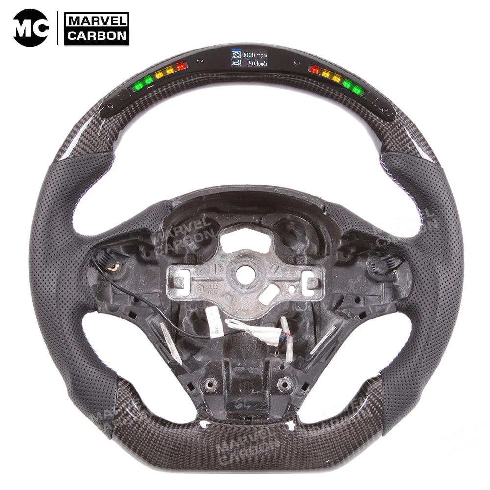 Real Dispaly Carbon Fiber LED Performance Steering Wheel Display Compatible for BMW 
Real Dispaly Carbon Fiber LED Performance Steering Wheel Display Compatible for BMW
