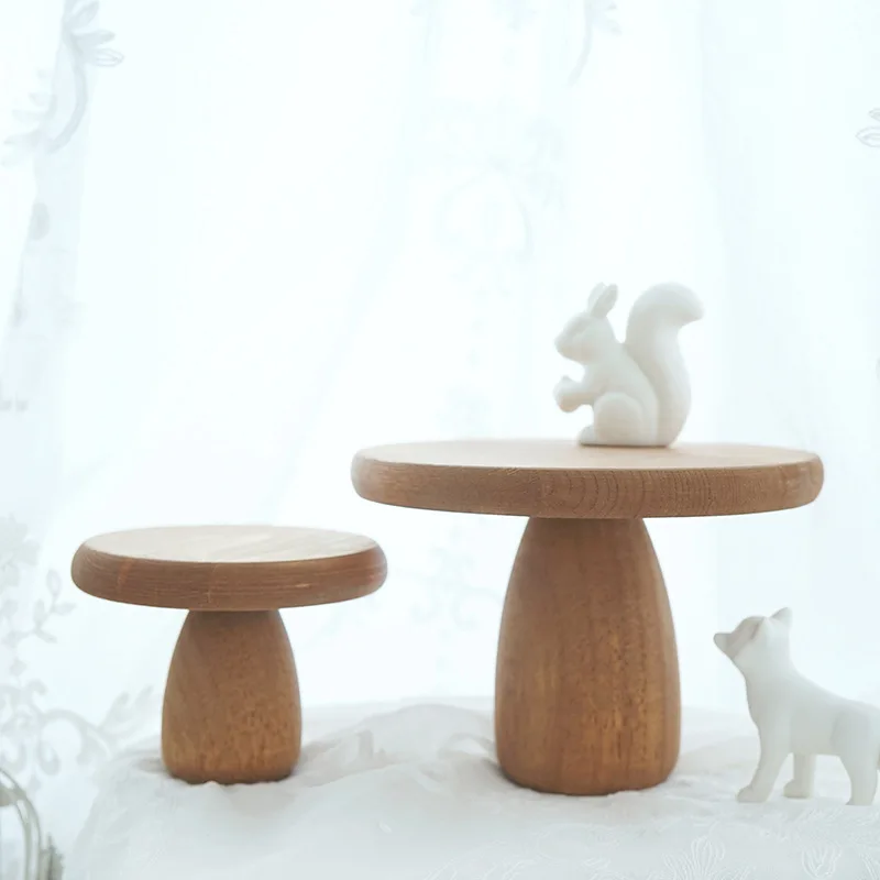 Small mushroom cake tray Wedding dessert table tray Wooden cake stand Retro wood dessert tray photo props
Small mushroom cake tray Wedding dessert table tray Wooden cake stand Retro wood dessert tray photo props