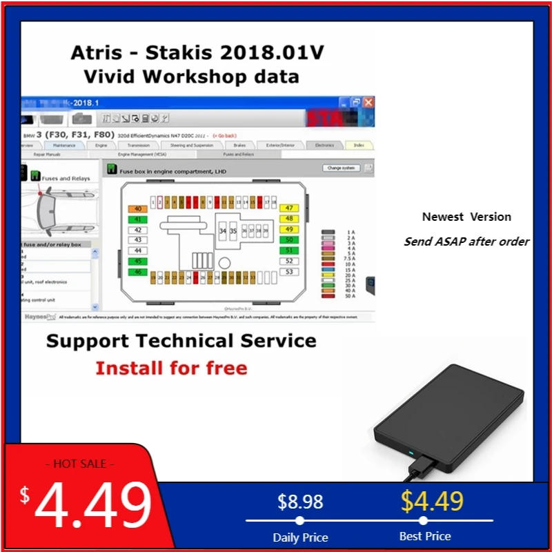 

Vivid Workshop DATA 2018.01v 2021 Hot Sale Automotive( (Atris-Technik) Parts Catalog Vivid Europe Auto Repair Software 80gb HDD