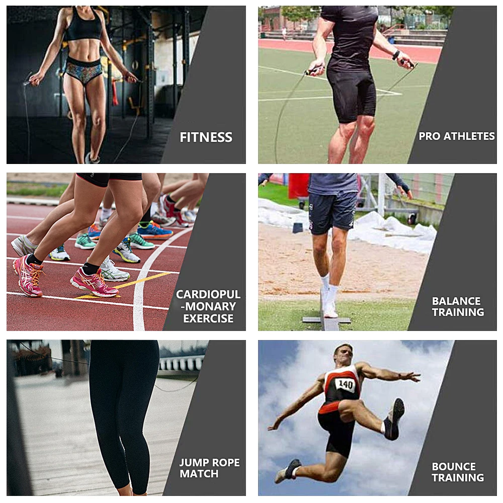 Portable Rope Jumping Black Gym Skipping Rope PVC Skipping Rope Adjustable Fitness Equipment Muscle Boxing MMA Training
Portable Rope Jumping Black Gym Skipping Rope PVC Skipping Rope Adjustable Fitness Equipment Muscle Boxing MMA Training