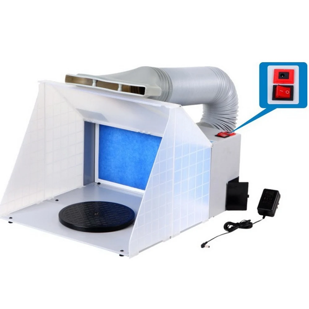 Portable Airbrush Spray Booth Professional Airbrush Spray Booth Kit Airbrush Extractor Exhaust Filter Paint Kit for Model Crafts
Portable Airbrush Spray Booth Professional Airbrush Spray Booth Kit Airbrush Extractor Exhaust Filter Paint Kit for Model Crafts