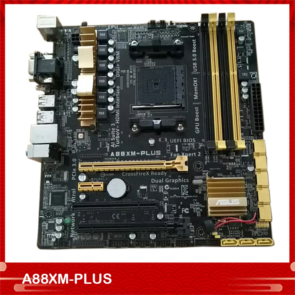 Original Desktop Motherboard for Asus A88XM-PLUS DDR3 FM2+ A88 HDMI-Compatible DVI Fully Tested High Quality
Original Desktop Motherboard for Asus A88XM-PLUS DDR3 FM2+ A88 HDMI-Compatible DVI Fully Tested High Quality