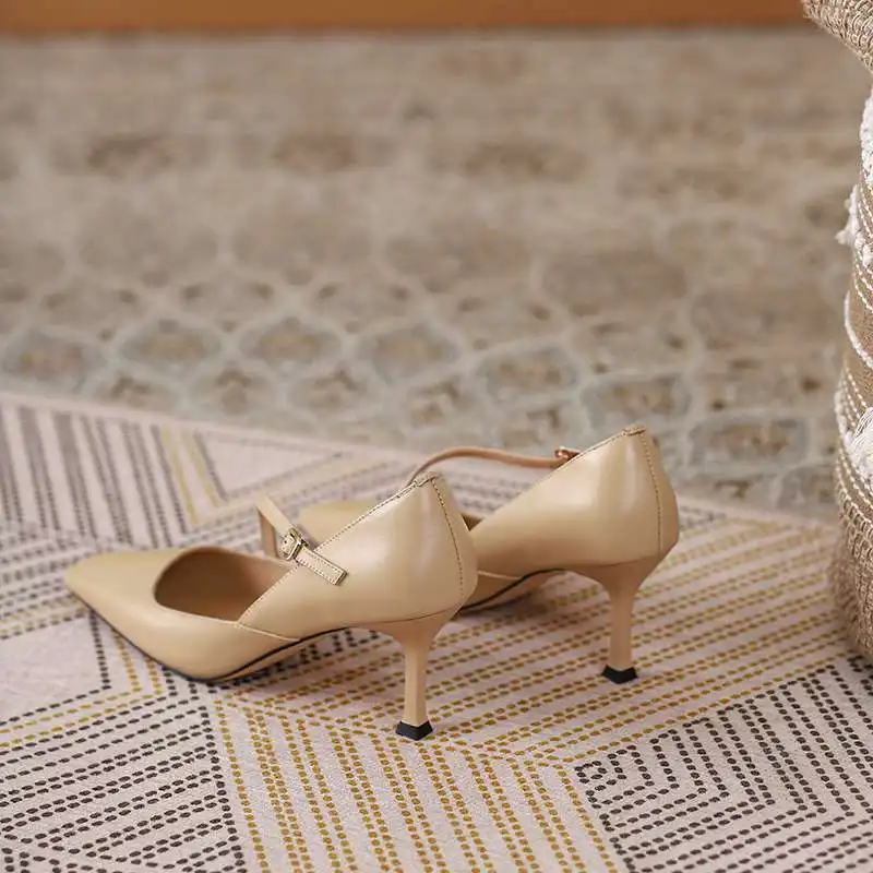 Krazing Pot genuine leather square toe thin high heels buckle strap classic colors young lady daily wear fashion women pumps L16
Krazing Pot genuine leather square toe thin high heels buckle strap classic colors young lady daily wear fashion women pumps L16