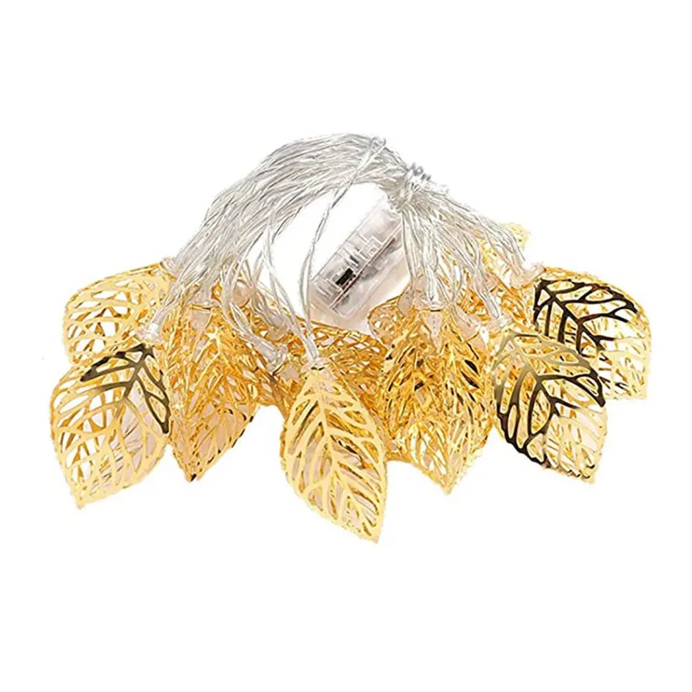 Gold Leaves String Lights 10 Lights Decorative LED Lights For Wedding Christmas Birthday Holiday Room Courtyard Party Light
Gold Leaves String Lights 10 Lights Decorative LED Lights For Wedding Christmas Birthday Holiday Room Courtyard Party Light