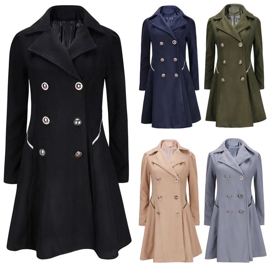 Winter Women's Jacket Coat Lady Long Elegant Windbreake Warm Lapel Stylish Parka Outwear High Quality Bomber Femme A9 | Женская