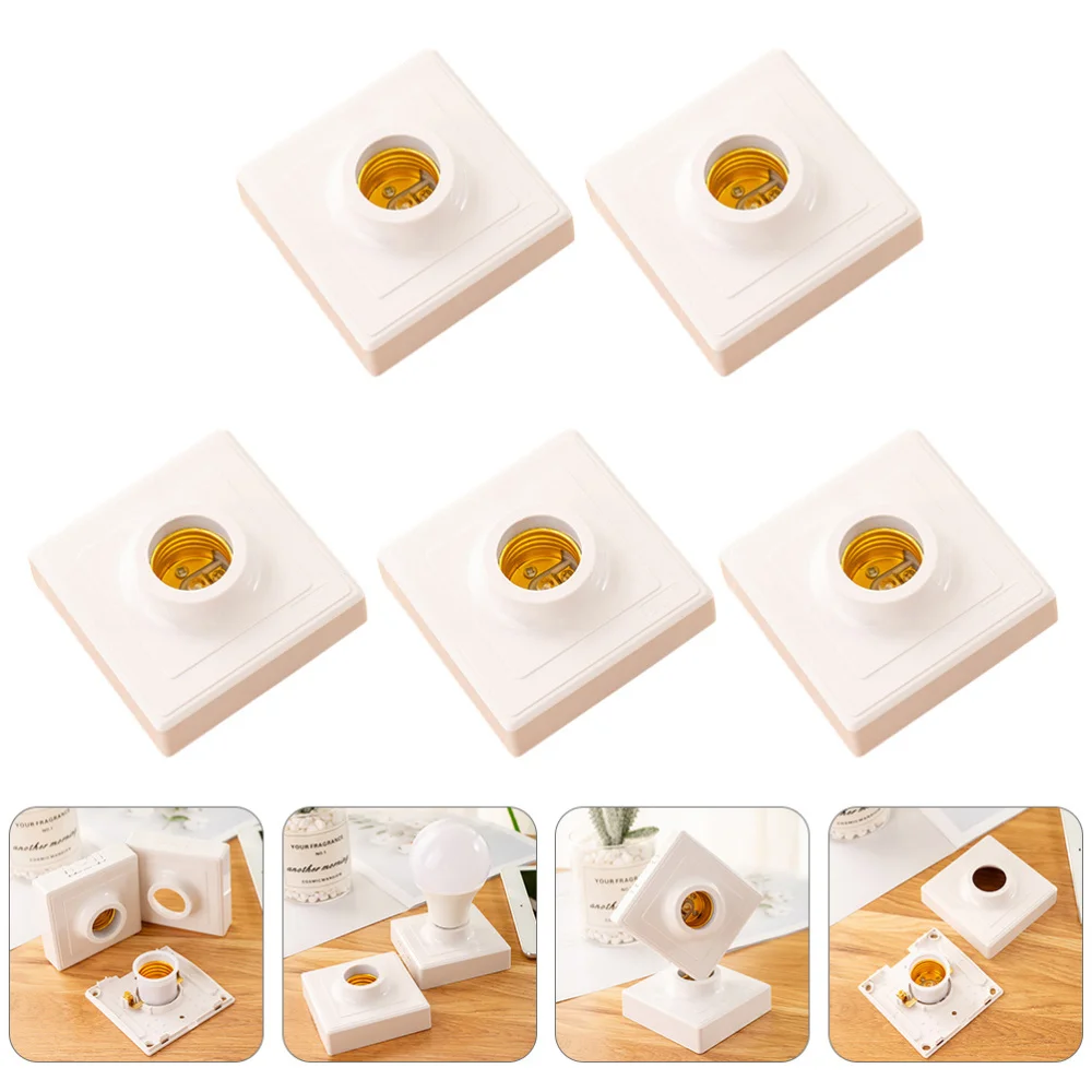 5pcs E27 Lamp Socket Screw Retro Lamp Holders Durable Lamp Holders Stand
5pcs E27 Lamp Socket Screw Retro Lamp Holders Durable Lamp Holders Stand