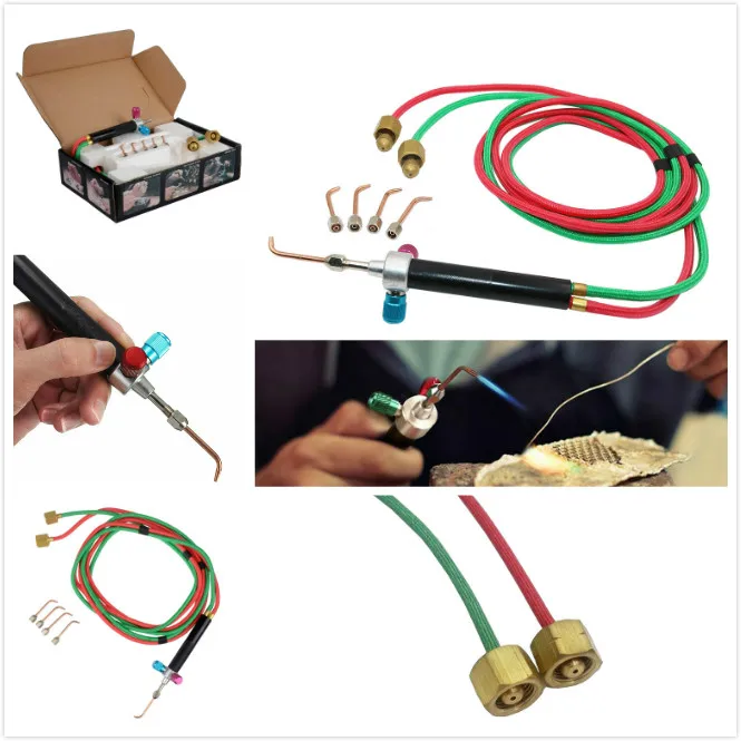 

Мини газовый маленький факел, сварочный паяльный комплект, кислородный ацетиленовый пистолет для сварки, Платиновый металлический инструм...
