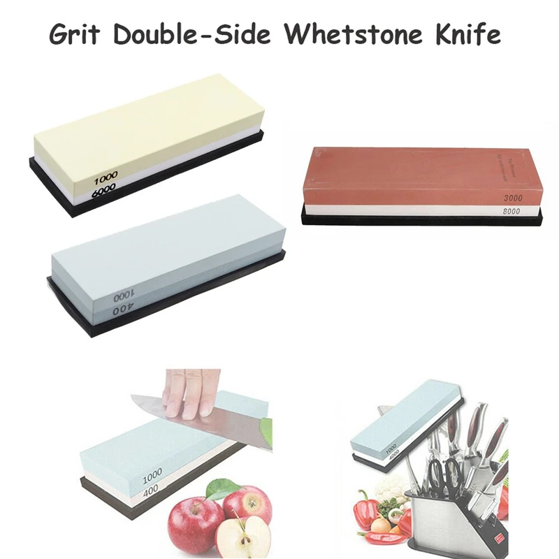 400-8000 Grit Double Side Whetstone Knife Outdoor Indoor Kitchen Sharpening Stone Knife Sharpener Professional Tool Accessories
400-8000 Grit Double Side Whetstone Knife Outdoor Indoor Kitchen Sharpening Stone Knife Sharpener Professional Tool Accessories