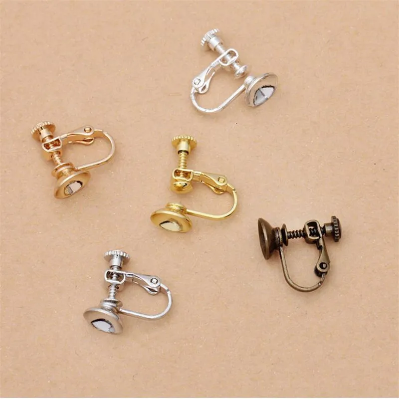 10pcs 14x17mm Screw Ear Clip Earring Settings 8mm Cabochon Base Blank Tray Fit DIY Ear Jewelry Findings Making
10pcs 14x17mm Screw Ear Clip Earring Settings 8mm Cabochon Base Blank Tray Fit DIY Ear Jewelry Findings Making
