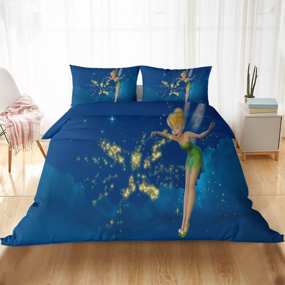 Disney Tinker Bell Fairy Secret of the Wings Bedding Sets Duvet Cover and Pillowcase Single Bed Set Comforter Set for Bedroom
Disney Tinker Bell Fairy Secret of the Wings Bedding Sets Duvet Cover and Pillowcase Single Bed Set Comforter Set for Bedroom