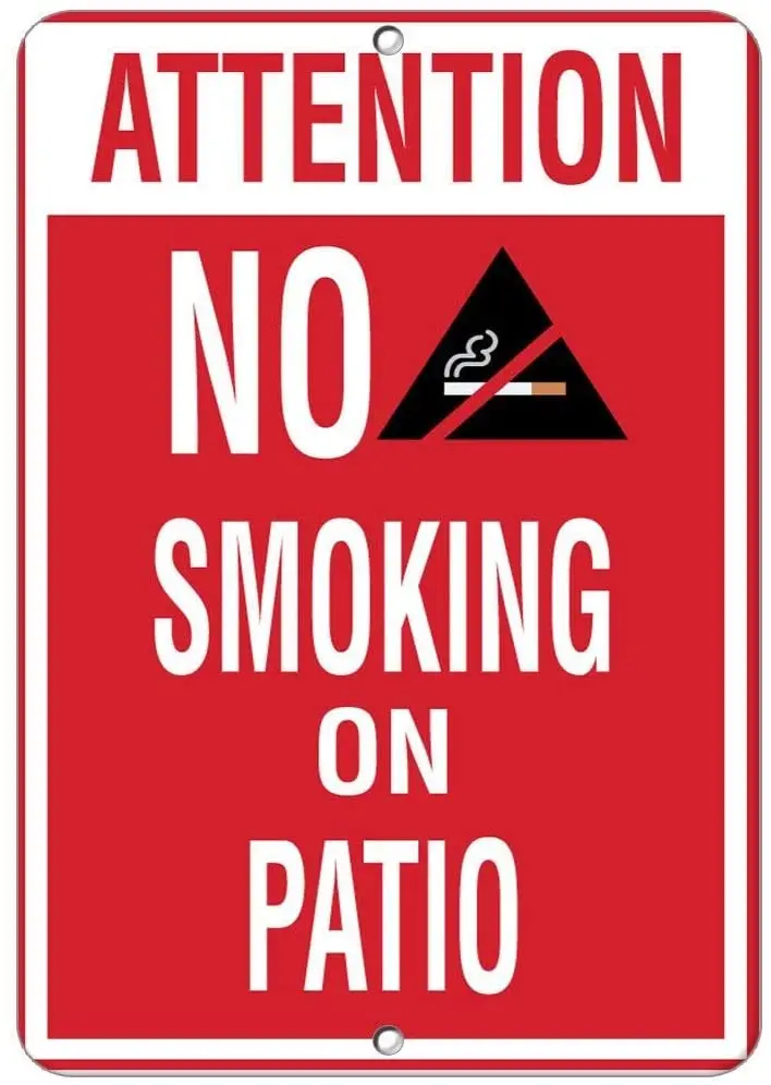 Metal Tin Sign Wall Decor Man Cave Bar 12 x 8 Inches Attention No Smoking On Patio Activity Sign Pool Signs Decor Home Wall
Metal Tin Sign Wall Decor Man Cave Bar 12 x 8 Inches Attention No Smoking On Patio Activity Sign Pool Signs Decor Home Wall