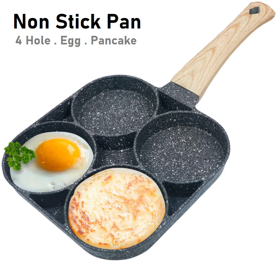 4 Hole Non-Stick Frying Pan Fried Egg Burger Pancake Molds Granite Pot Wok / Kuali Periuk Memasak
4 Hole Non-Stick Frying Pan Fried Egg Burger Pancake Molds Granite Pot Wok / Kuali Periuk Memasak
