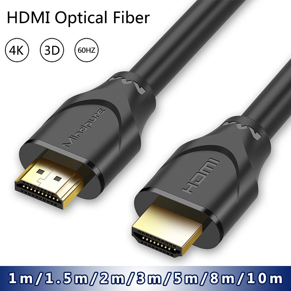 4K 3D совместимому с HDMI кабель для передачи данных 1m/1 5 m/2m/3m/5m/8 м/10 м 2 0 Видео 60 Гц HDTV