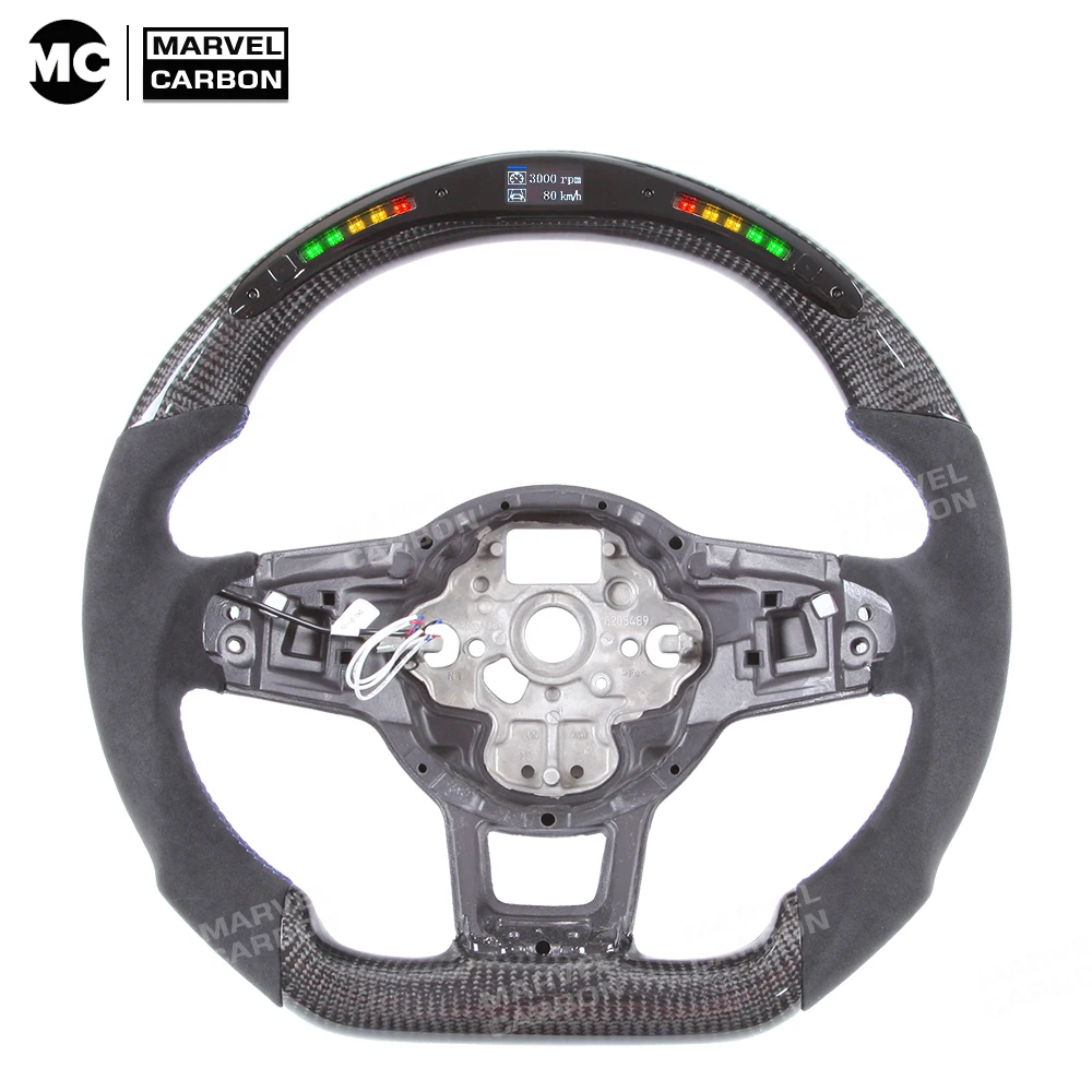 Real Display Carbon Fiber LED Performance Steering Wheel Display Compatible for Volkswagen
Real Display Carbon Fiber LED Performance Steering Wheel Display Compatible for Volkswagen