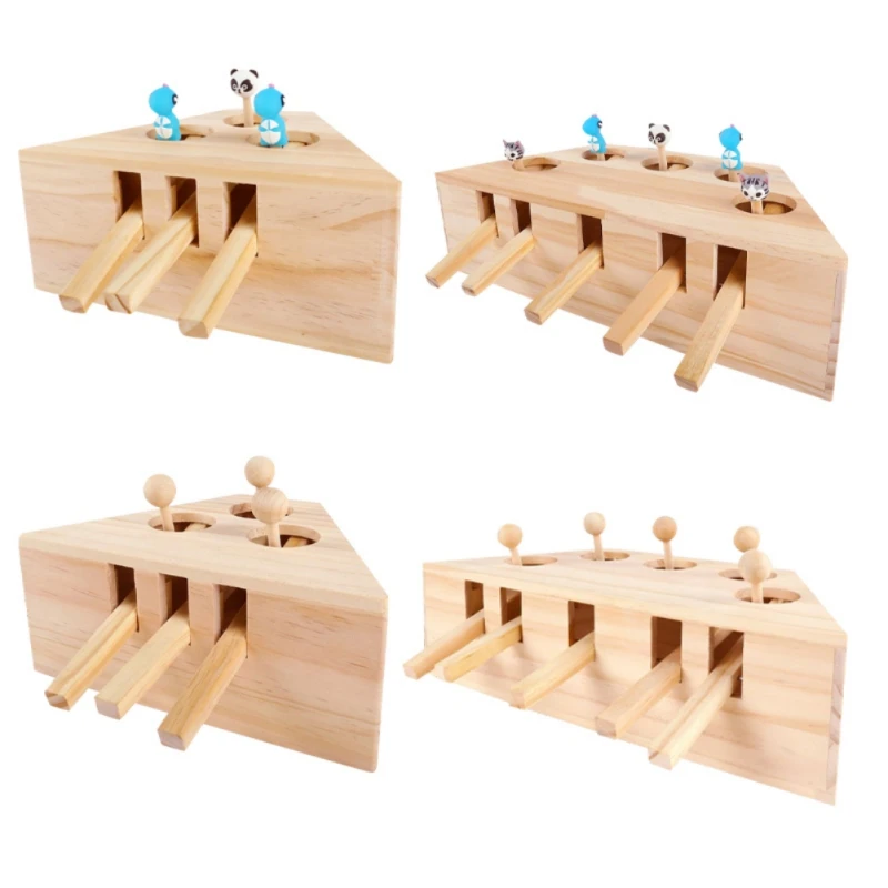 Interactive Cat Mouse Toys Wooden Solid Whack a Mole Game Funny Kitten Puzzle Toy Interesting Tease Anti-stress Toys
Interactive Cat Mouse Toys Wooden Solid Whack a Mole Game Funny Kitten Puzzle Toy Interesting Tease Anti-stress Toys