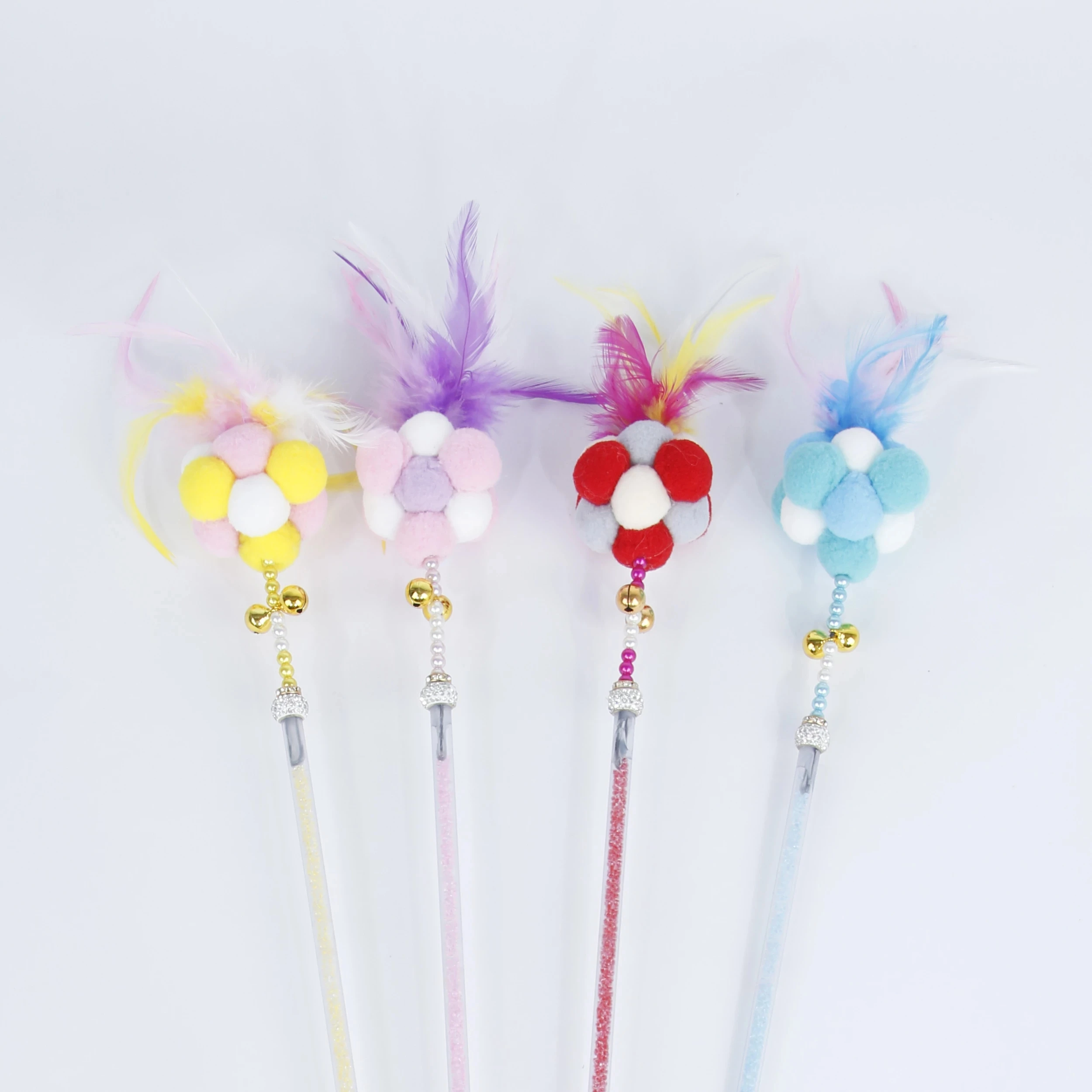 Pet Cat Teaser Wand Interactive Toys Funny Plush Teaser Design Cute Bell Acrylic Tube Feather Products Toy Cat Accessories
Pet Cat Teaser Wand Interactive Toys Funny Plush Teaser Design Cute Bell Acrylic Tube Feather Products Toy Cat Accessories