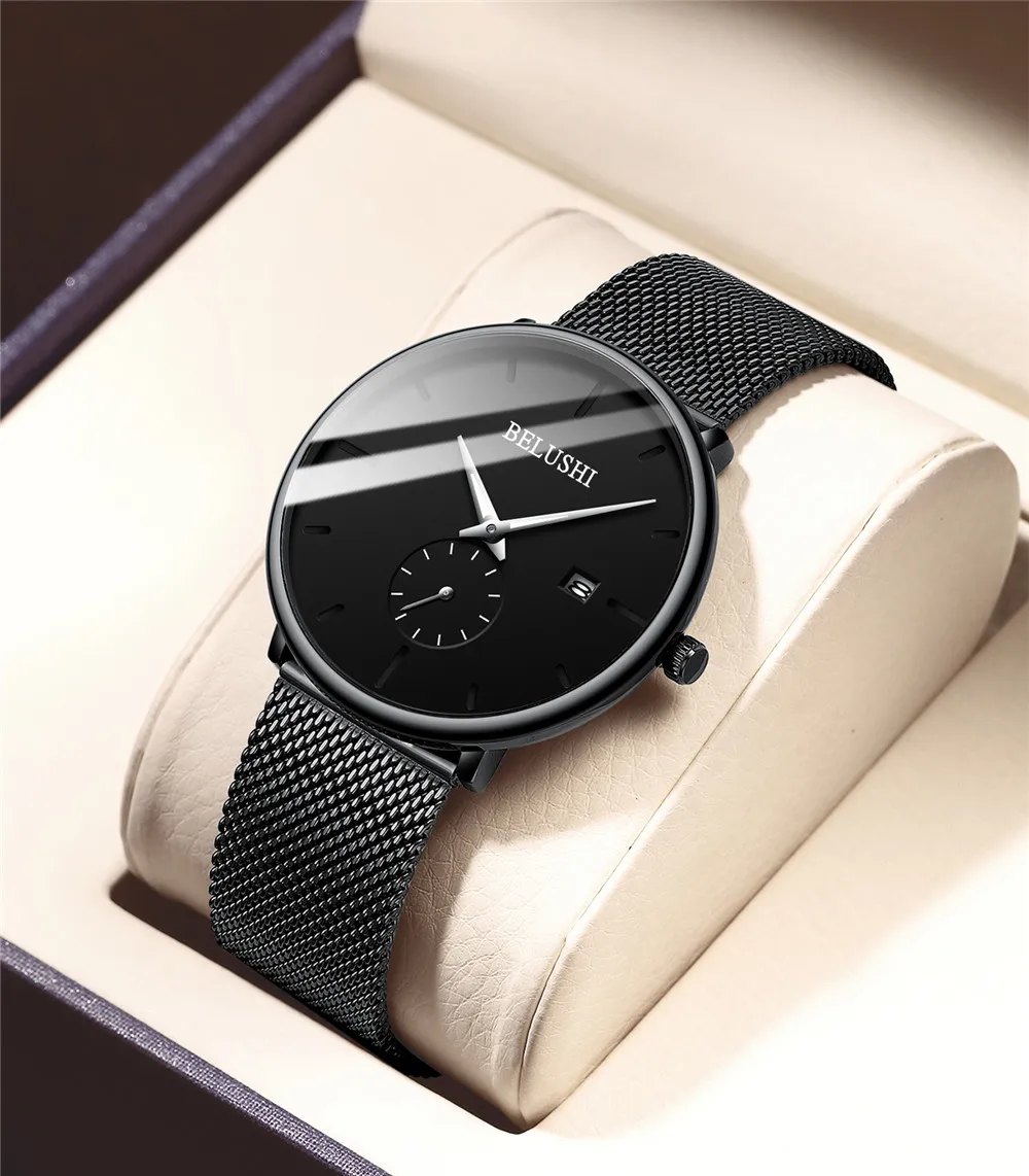 BELUSHI New Mens Casual Slim Mesh Steel Luminous Watches Top Brand Luxury Quartz Watch Men Waterproof Sport Watch Dropshipping
BELUSHI New Mens Casual Slim Mesh Steel Luminous Watches Top Brand Luxury Quartz Watch Men Waterproof Sport Watch Dropshipping